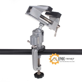 💦 ê tô kẹp bàn 360 độ 💦 bh toàn quốc 💦 ngàm kẹp có bọc cao su - tay vặn cộng lực