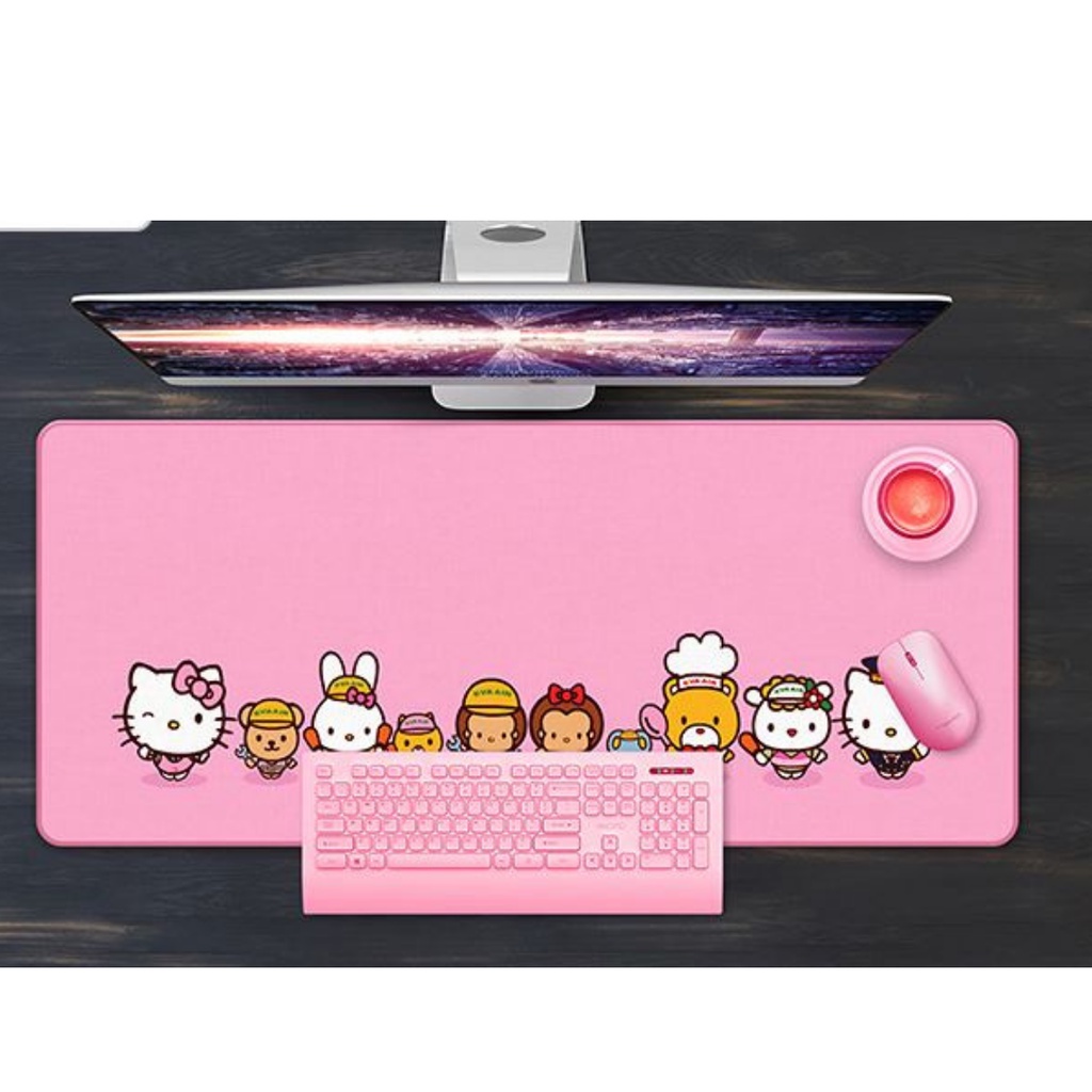 Lót chuột PAD HỒNG CUTE Siêu Lớn 80x30cm Siêu Đẹp, Bàn di chuột gaming kê cả bàn phím và chuột chơi game dùng làm việc