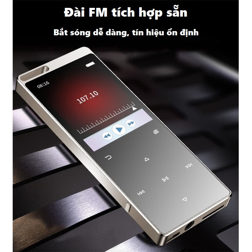 Máy nghe nhạc 8Gb bluetooth 2019 - Ruizu D15