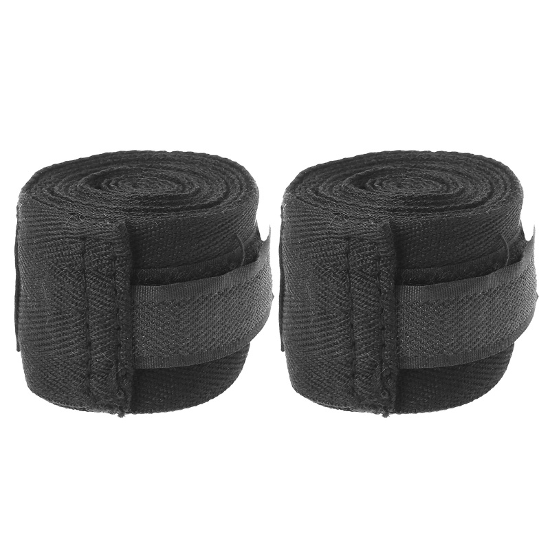 Bộ 2 Cuộn Băng Quấn Bảo Vệ Cổ Tay Bằng Cotton Dùng Luyện Tập Muay Thai Boxing