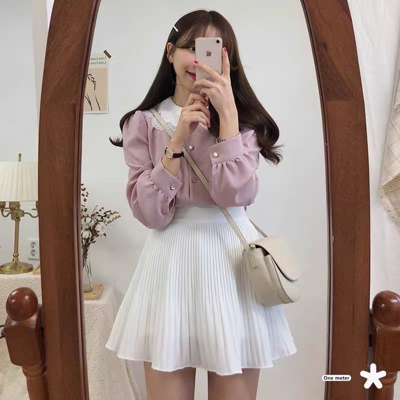 Chân váy Chiffon dập ly siêu xinh (hot) | BigBuy360 - bigbuy360.vn