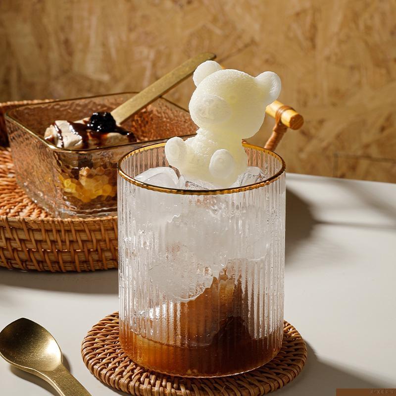 Khuôn silicone làm đá viên hình gấu Teddy sáng tạo