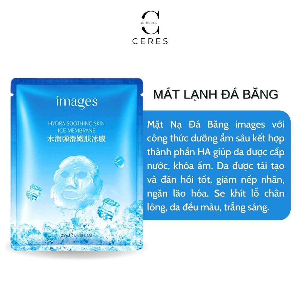 Mặt nạ giấy đá băng - mask cấp ẩm dưỡng trắng da Images