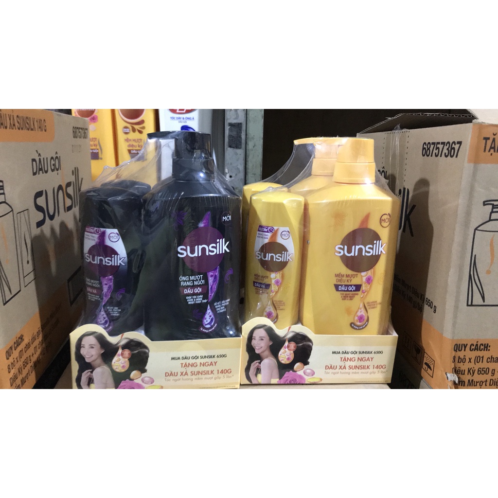 Dầu gội Sunsilk 650 ml tặng kèm