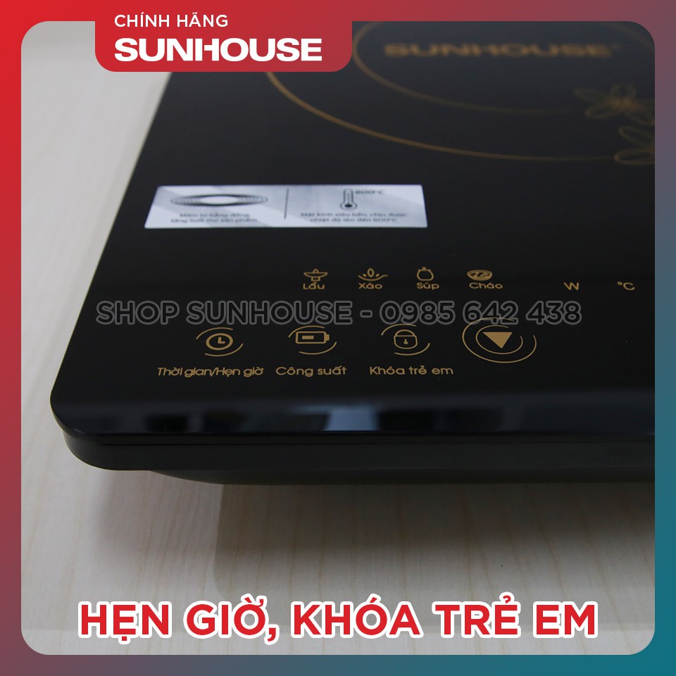 Bếp điện từ cảm ứng SUNHOUSE SHD6800 / SHD6802 công suất 2000W