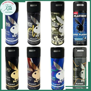 [CHÍNH HÃNG ] Xịt khử mùi, xịt thơm lâu Playboy chính hãng, xịt khử mùi Play Boy chuẩn auth
