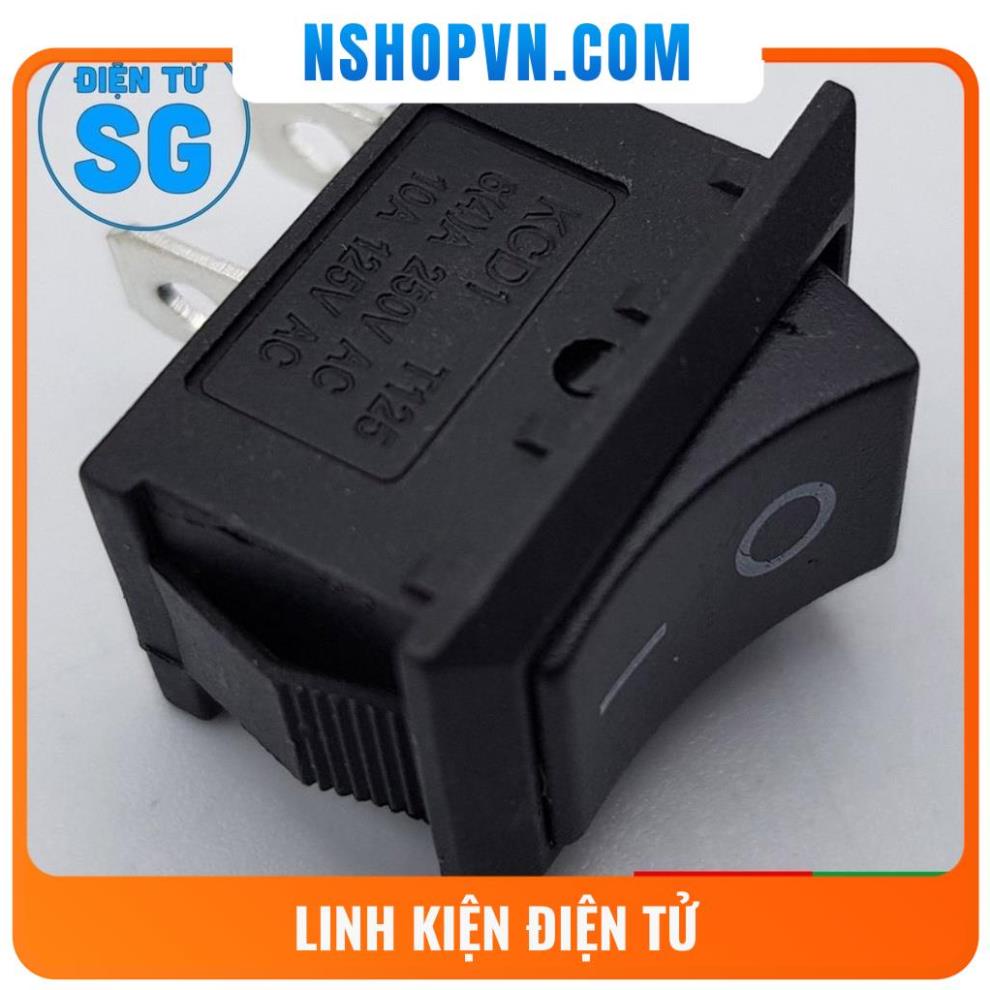 Bộ 4 Công tắc bập bênh KCD1-101 15x20mm