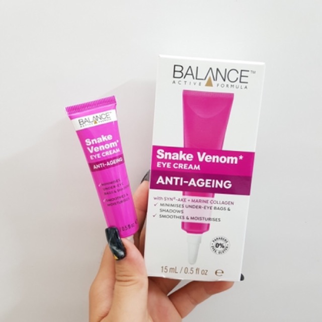 Kem mắt chống lão hóa nọc rắn Balance Active Formula Snake Venom