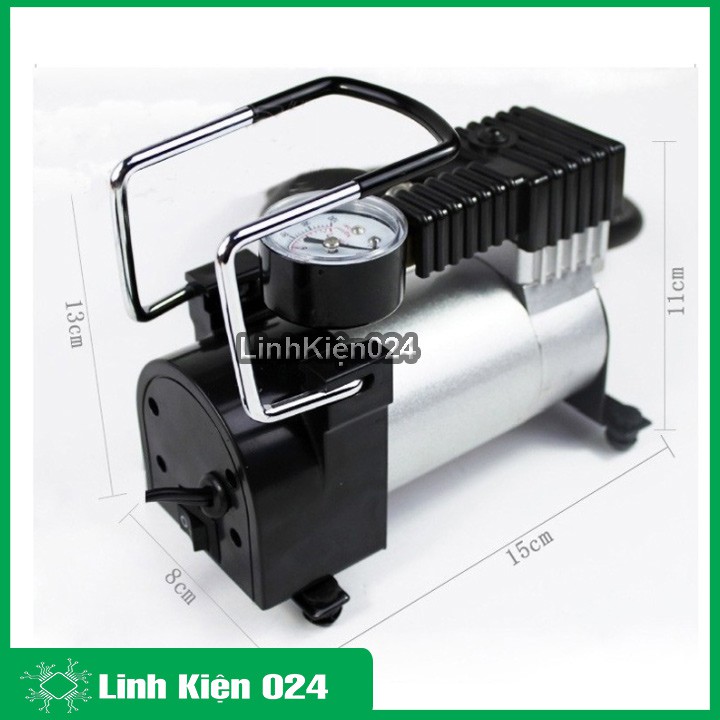 Bơm Ô Tô Xe Máy 12VDC 965 Kpa Màu Bạc