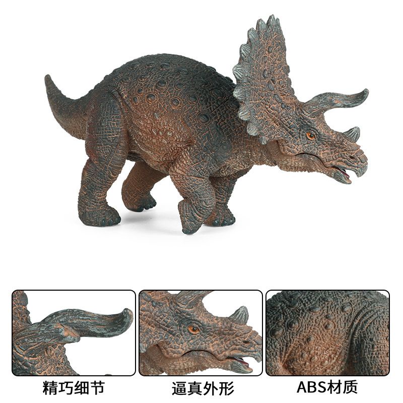 Đồ chơi mô hình khủng long 3 sừng triceratops gập được hàm