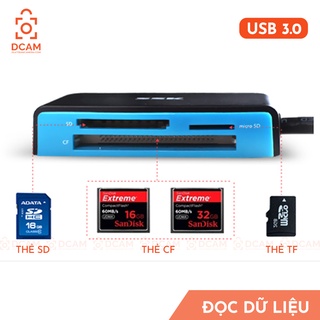 Đầu đọc thẻ nhớ tốc độ cao SSK USB 3.1 - Đọc thẻ SD, CF, micro SD