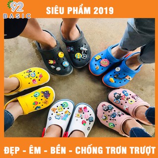 Dép thời trang chống trơn trượt hottrend 2019 tặng kèm 8 sticker so cute