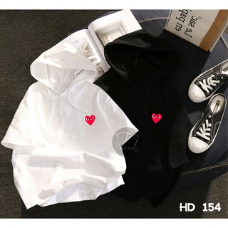 Áo Hoodie tay lỡ 💖𝑭𝑹𝑬𝑬𝑺𝑯𝑰𝑷 💖 Áo in hình logo trái tim - HD 154
