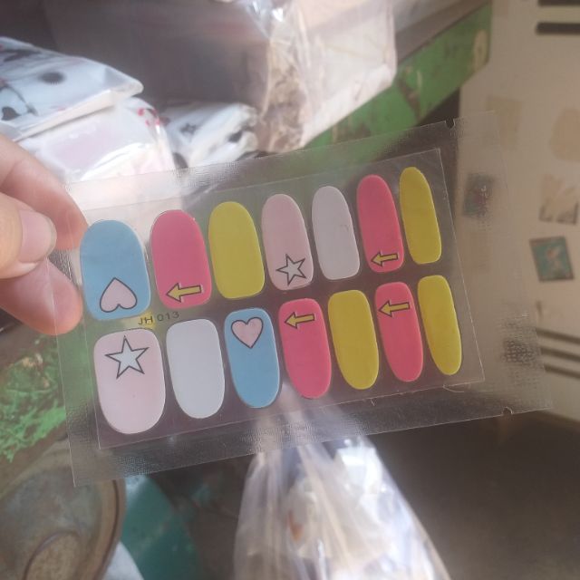 Miếng dán móng tay nail wraps 14 miếng nhỏ