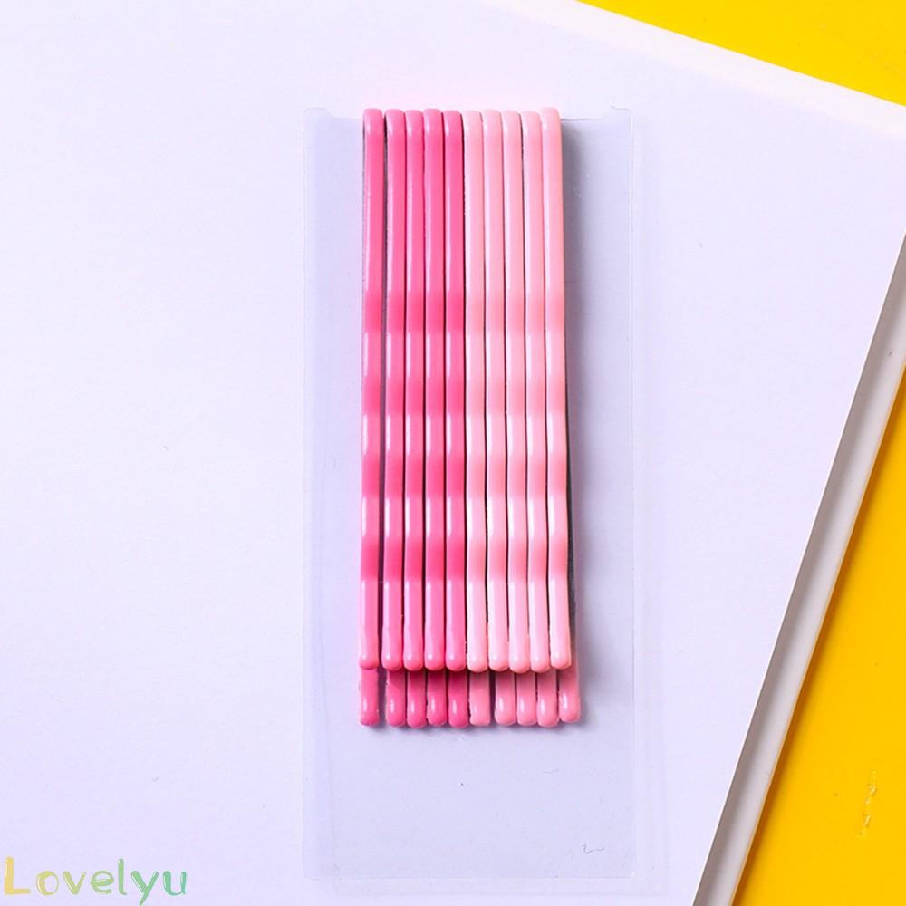 Set 10 Kẹp Tóc Mái Màu Sắc Ngọt Ngào Phong Cách Retro