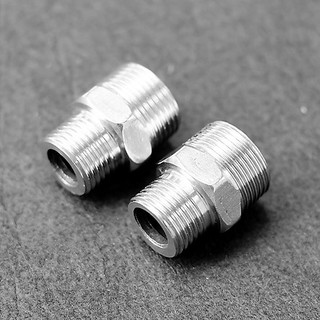Nối 2 đầu răng ngoài phi 21,27mm - INOX/Thau