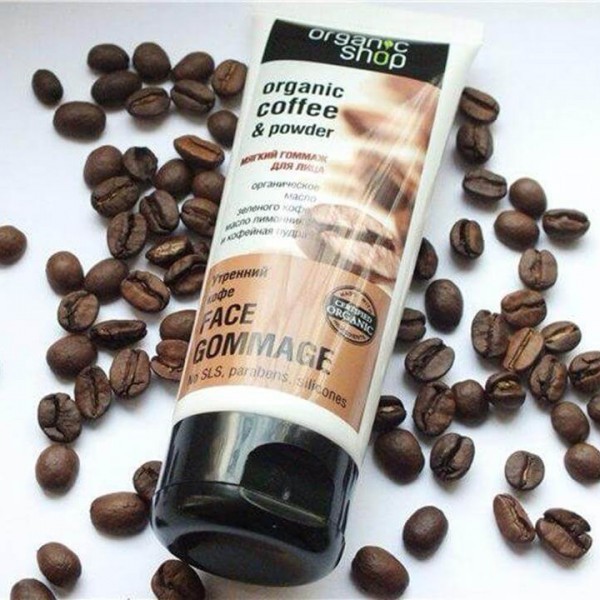 Tẩy da chết mặt Organic Coffee Nga – loại bỏ da chết hiệu quả giúp làn da sự mềm mịn hơn (Tuýp 75ml )
