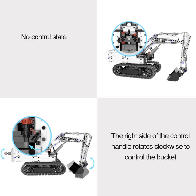 Đồ Chơi Mô Hình Xe Cần Cẩu Xiaomi ONEBOT Có Thể Xoay 360 Độ DIY