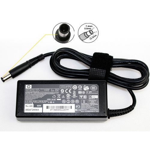 Adapter Laptop Zin HP 18.5V - 3.5A (65W) - Đầu kim