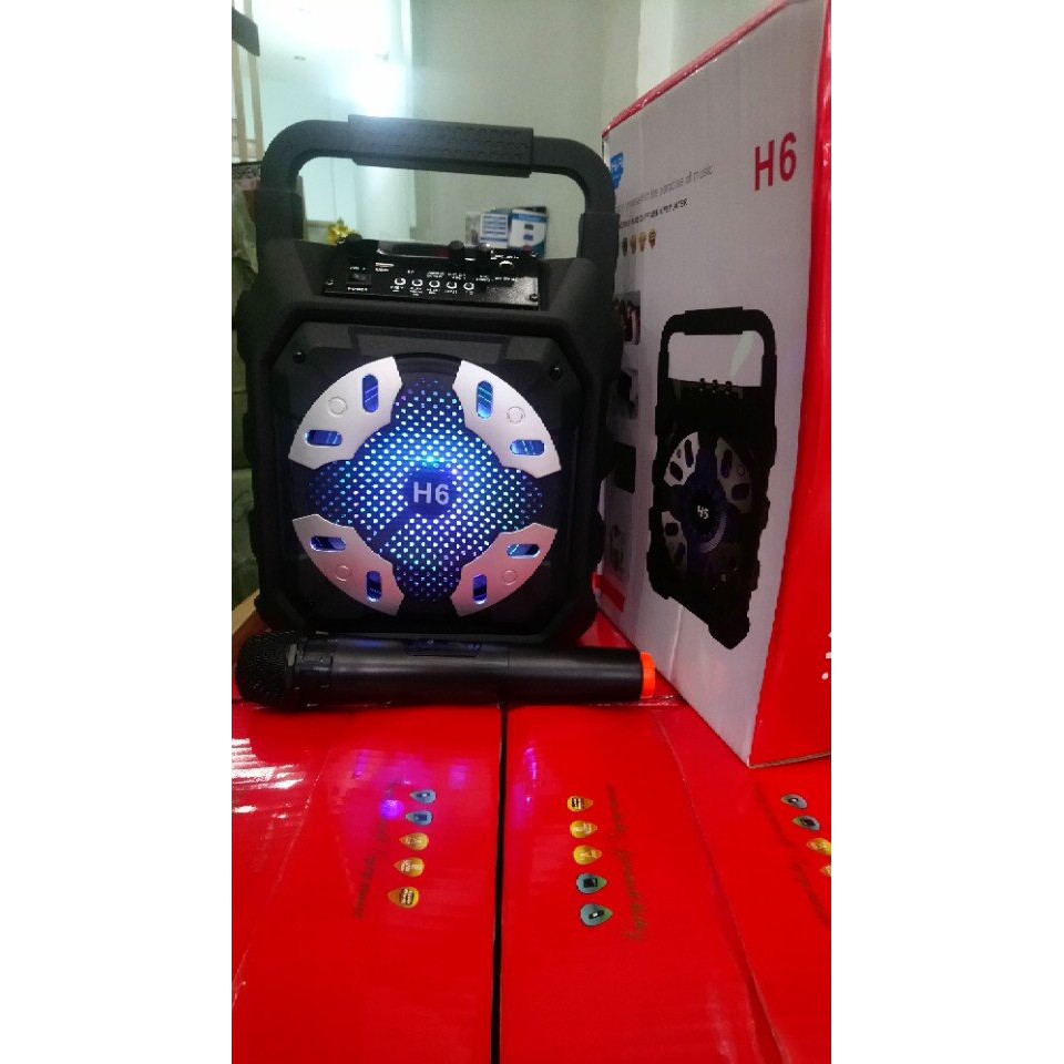 Loa kéo karaoke H6 tặng 1 mic ko dây