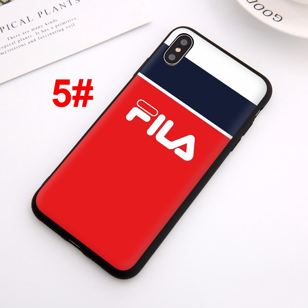 Ốp điện thoại TPU dẻo in họa tiết logo FILA cho IPHONE XR 11 PRO XS MAX X 6 6S 7 8 PLUS 147S