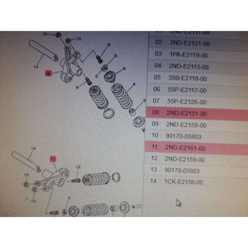 Cò xupap hút và xả Exciter 2006-Exciter 150 Yamaha