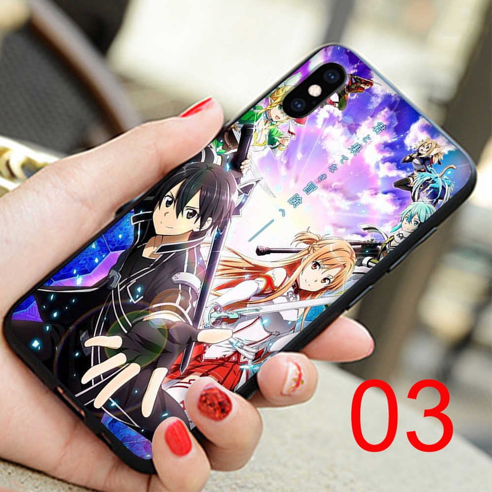 Ốp Điện Thoại Silicon Mềm Hình Anime Sword Art Online Ii Cho Iphone 11 Pro Xs Max Xr X 7 8 6 6s Plus No169