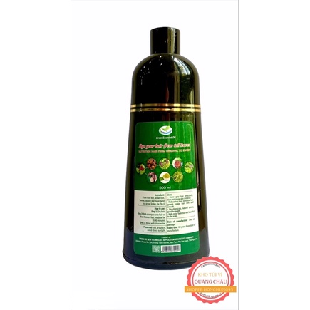 Dầu Gội Nhuộm Tóc Từ Cao Lá Cây Chính Hãng Tinh Dầu Xanh Thái Nguyên dung tích 500ml