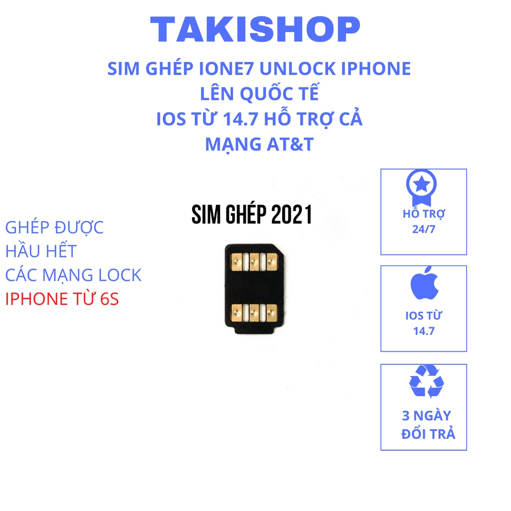 COMBO 5,10 SIM GHÉP Thần Thánh Không Cần Thao Tác Cho IPhone 6s/6SPL/7/7P/8/P/X/XSM/XR FIX như Quốc Tế