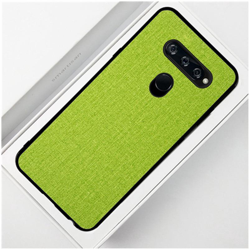 For Three Camera LG G8S ThinQ case cover back cover silicone edge fabric protective Shell