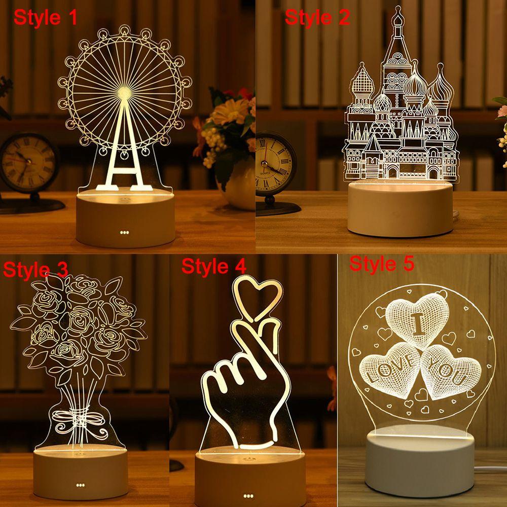 .Đèn LED Để Bàn Dùng Trang Trí Tiệc Cưới / Sinh Nhật / Valentine Điều Khiển Cảm Ứng