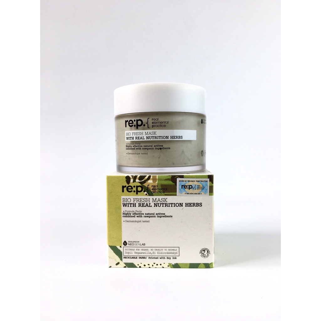 Mặt Nạ Đất Sét Cấp ẩm Và Phục Hồi Da RE:P Bio Fresh Mask With Real Herbs 130g