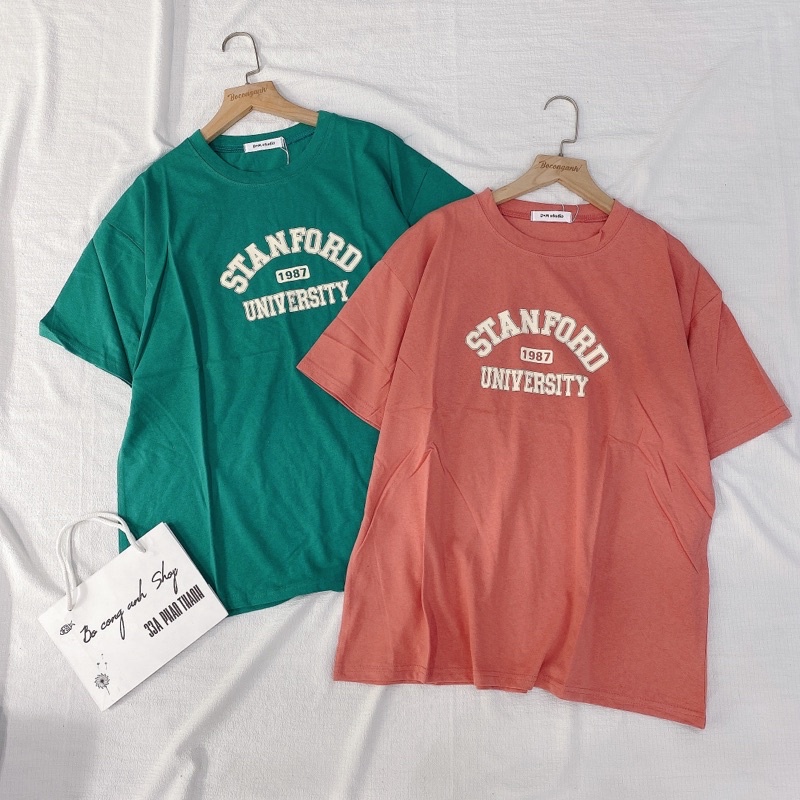 Áo Thun Stanford 1987 NH4 Form Rộng Hàng Quảng Châu Thun Mỏng Mát