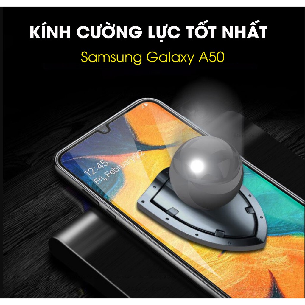 Dán Kính Cường Lực Samsung A50 Full Màn Hình Loại Tốt Nhất