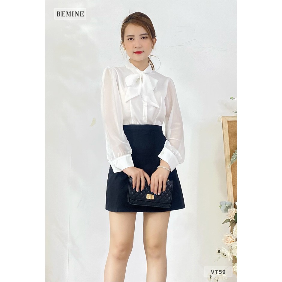 Chân váy chữ A ngắn BEMINE VT59ĐEN | BigBuy360 - bigbuy360.vn