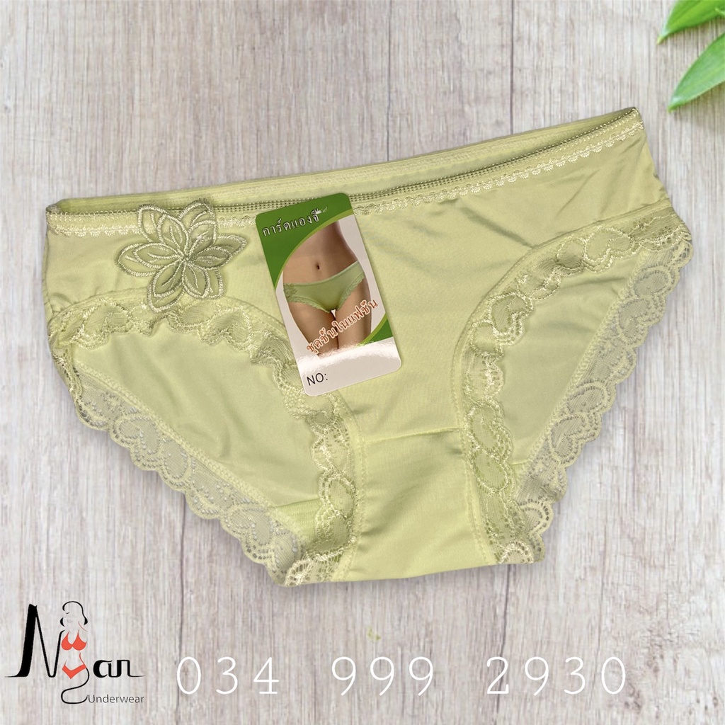 Quần lót nữ viền ren có hoa mã 9304 - NGAN HOUSE - CHUYÊN ĐỒ LÓT 🍑