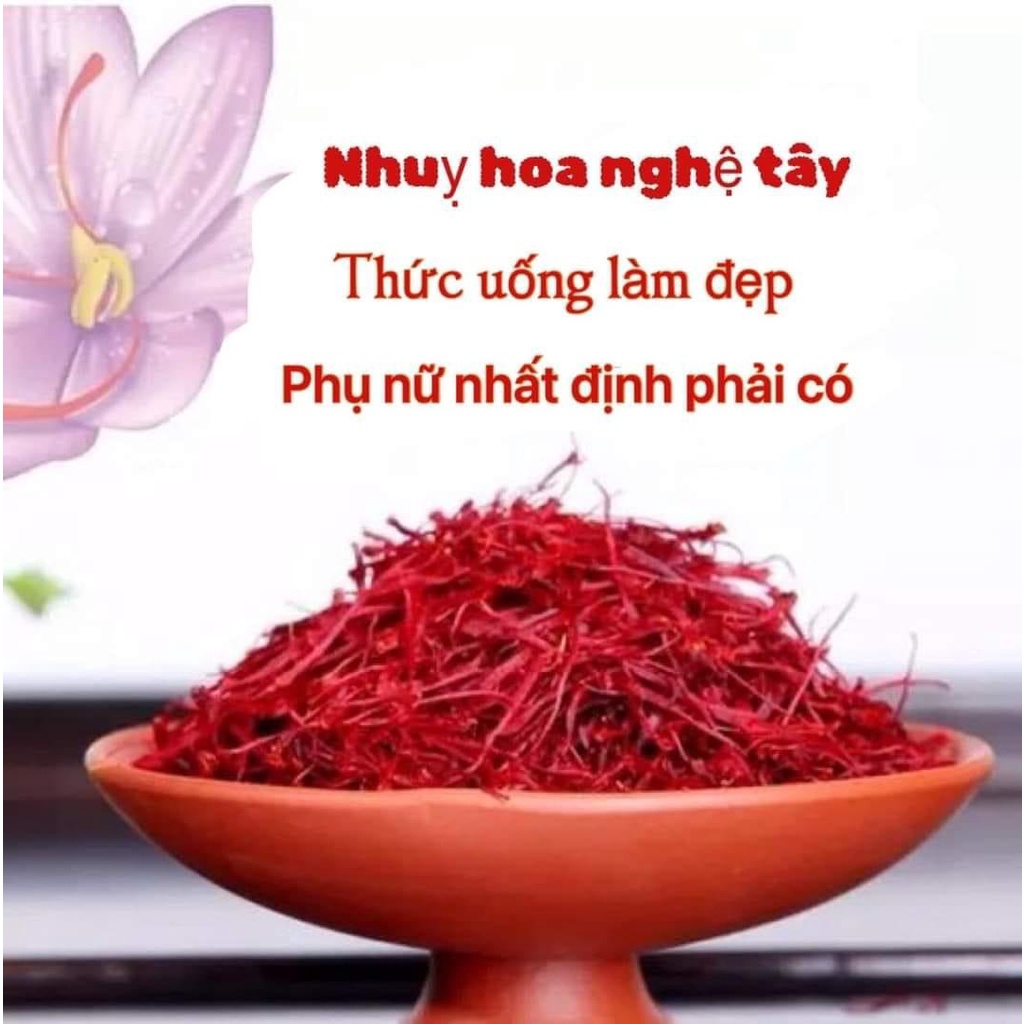 Nhụy Hoa Nghệ Tây Saffron Bahraman Chính Hãng Hộp 1Gram - Saffron Bahraman GEM Super Negin