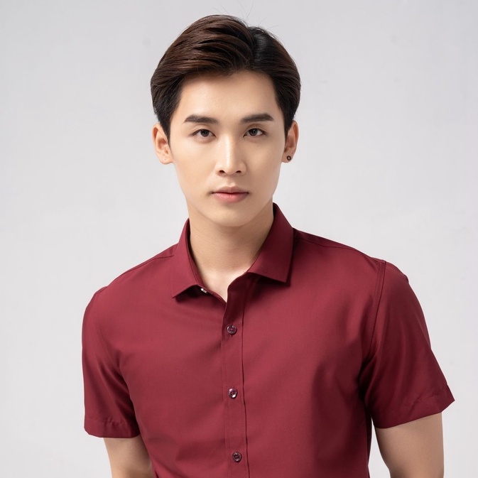 Áo sơ mi nam tay ngắn lụa nến slimfit - SNM4001 | BigBuy360 - bigbuy360.vn