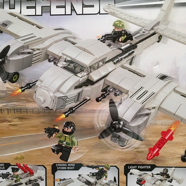 Lego máy bay quân sự 677 chi tiết