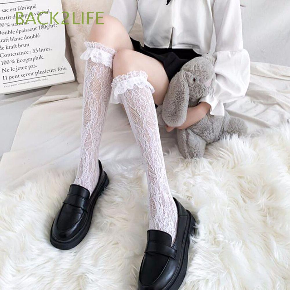 Đôi Vớ Lưới Màu Trơn Co Giãn Gợi Cảm Cho Nữ