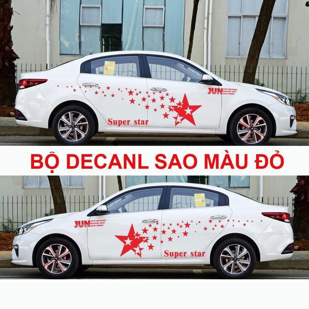 TEM DECAL HÌNH NGUYÊN DẢI NGÔI SAO CHO XE TẢI - Ô TÔ -XE HƠI  ĐỘC LẠ CHẤT CHƠI
