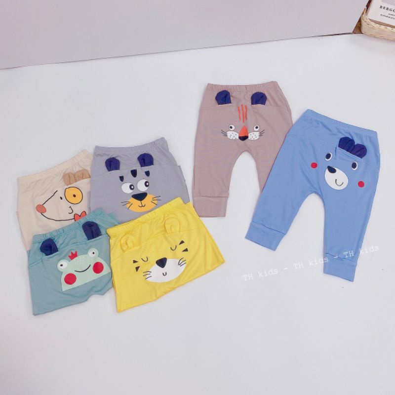 Quần Dài Mông Thú Thun Lạnh Đũng Rộng Loại 1 Cho Bé Trai Bé Gái