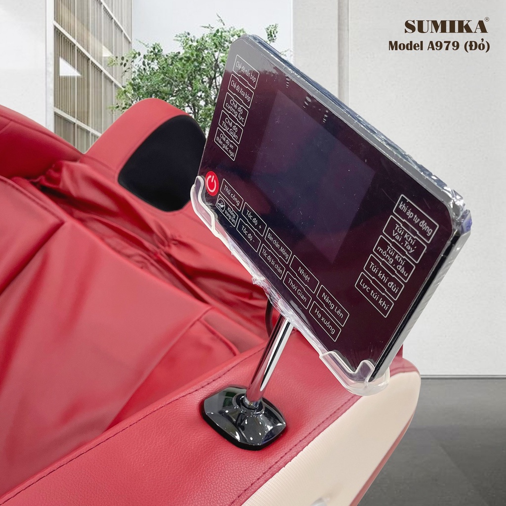 Ghế Massage Toàn Thân SUMIKA A979 - Điều Khiển Giọng Nói Tiếng Việt - Chuyên Sâu Cho Cổ, Vai, Gáy, Lưng, Eo, Chân