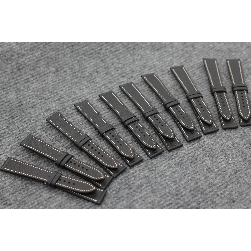DÂY DA EPSOM - DÂY ĐỒNG HỒ handmade DA XỊN ĐỦ SIZE TẶNG KÈM ( tool tháo+ khóa+ chốt+phiếu bảo hành 6 tháng)