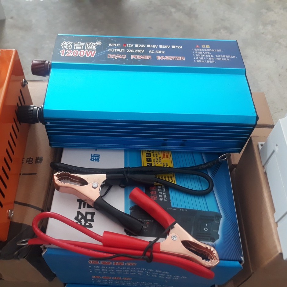 PMP Bộ kích điện 12V lên 220V 1200W inverter sin