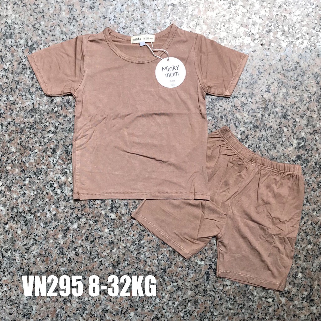 Bộ Minky Mom Cộc Tay, Ngắn Tay. Bộ Mimky Mom siêu mềm mịn mát cho bé trai bé gái, Size Từ 80-150(8-32KG).