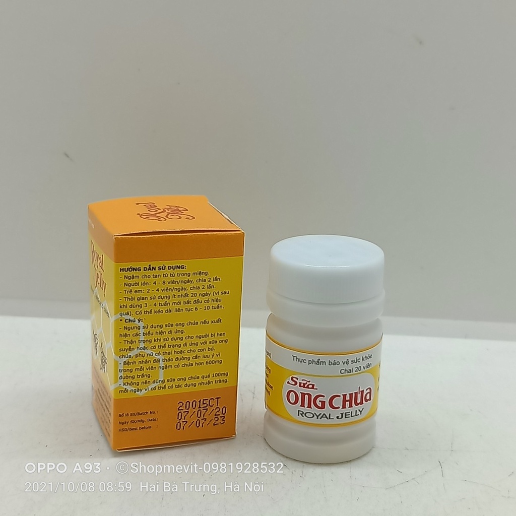 Kẹo sữa ong chúa lọ 20 viên