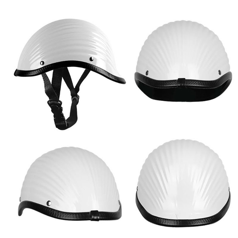 QQ Mũ bảo hiểm bảo vệ an toàn phong cách Retro có thể điều chỉnh