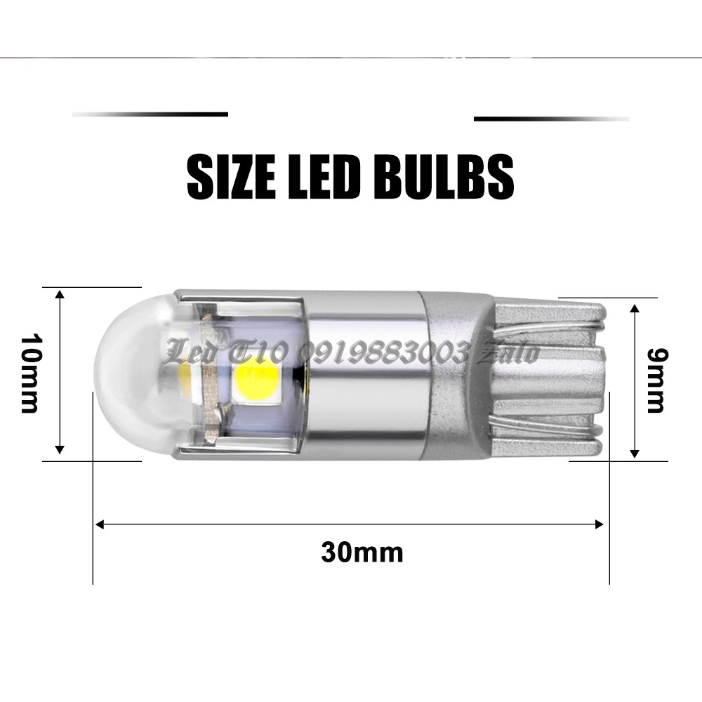 1 bóng led T10 demi xi nhan OSRAM 3 chip 3030 siêu sáng