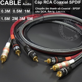 Dây âm thanh số Coaxial 75 Ohm DIY 0.3M đến 5M - Coaxial cable